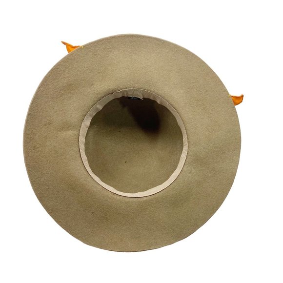Custom Brown Wool Wide Brim Hat OS main image 12